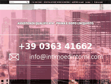 Tablet Screenshot of intimoedintorni.com
